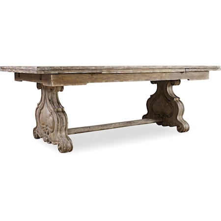 Traditional Refectory Rectangle Trestle Dining Table