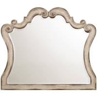 Traditional Mirror with Scroll Motif