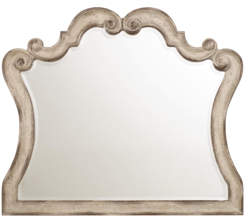 Traditional Mirror with Scroll Motif