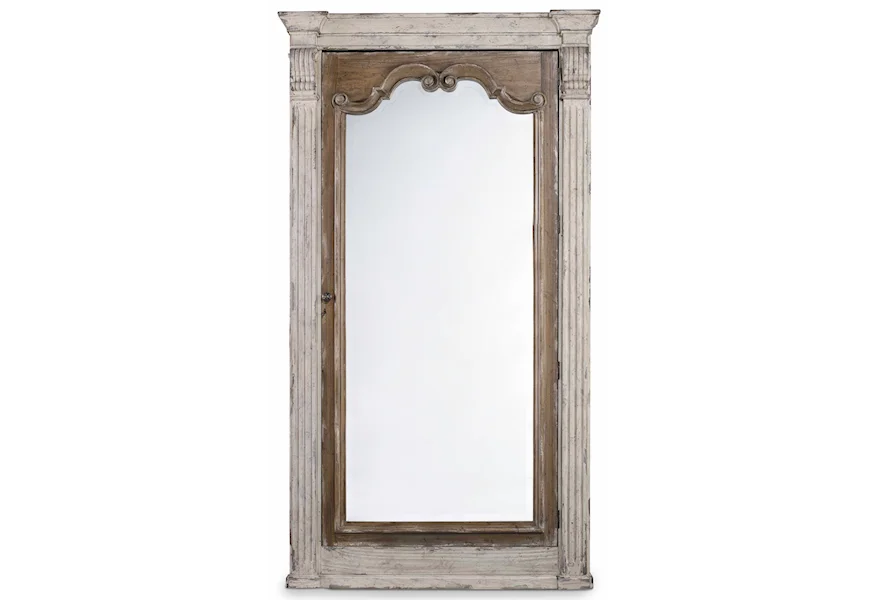 Chatelet Floor Mirror with Jewelry Armoire Storage by Hooker Furniture at Stoney Creek Furniture 
