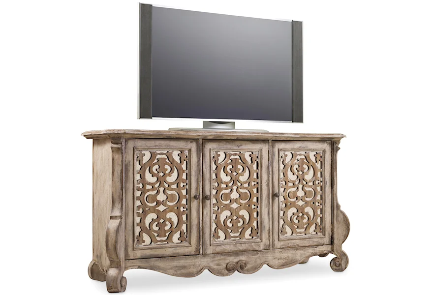 Chatelet Entertainment Console by Hooker Furniture at Zak's Home