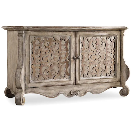 Global Buffet with Fretwork Doors