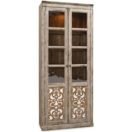 Bunching Curio with Fretwork Doors