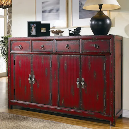 Red Asian Cabinet
