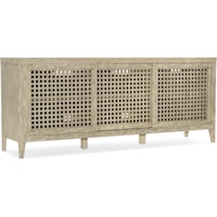 Rustic Entertainment Console with Outlet