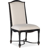 Rustic Upholstered Back Side Chair