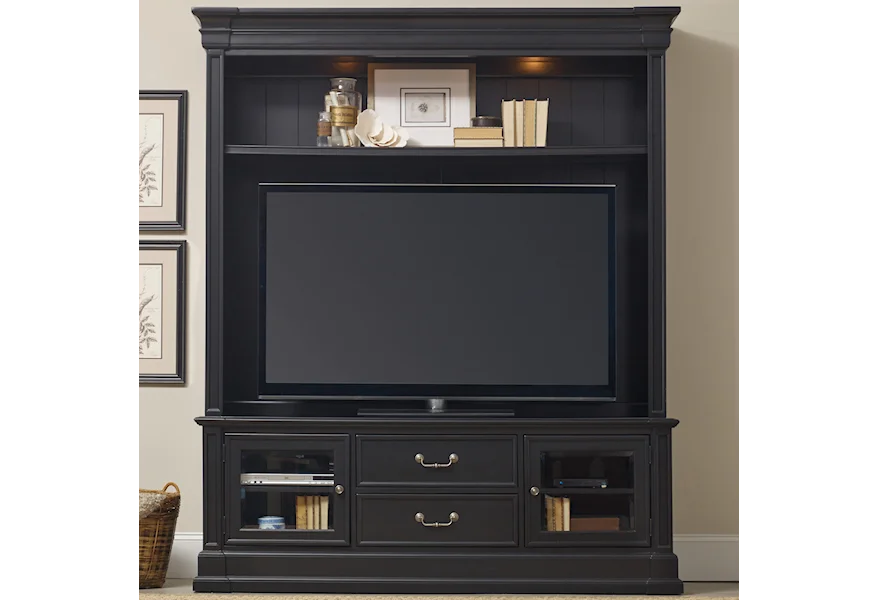 Clermont Two Piece Entertainment Group by Hooker Furniture at Stoney Creek Furniture 