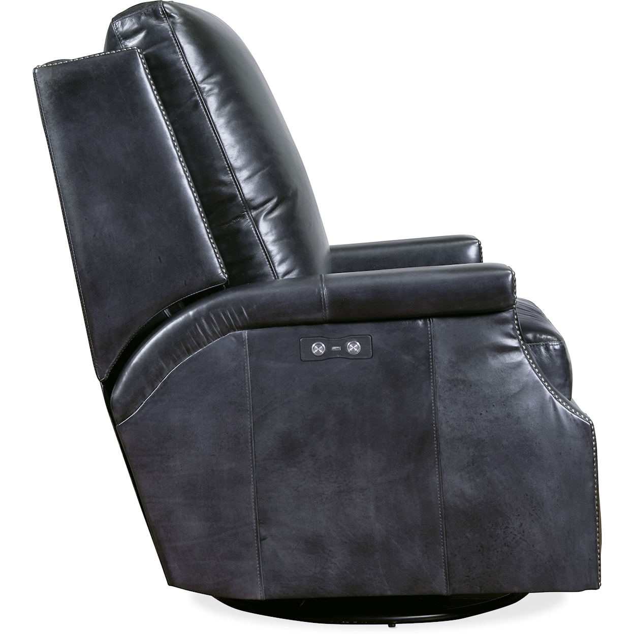 Hooker Furniture Collin Power Swivel Glider Leather Recliner