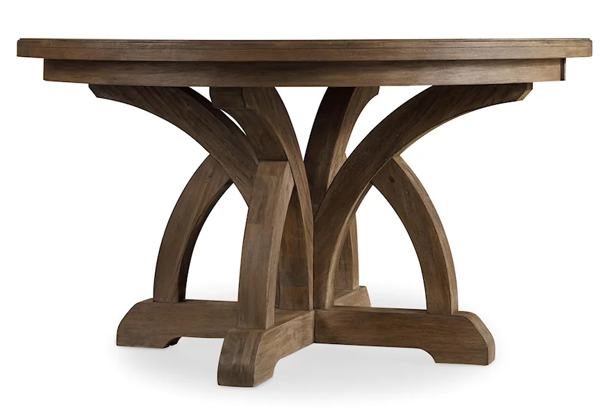 Corsica Round Dining Table by Hooker Furniture at Miller Waldrop Furniture and Decor