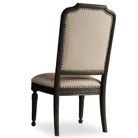 Upholstered Side Chair with Nailhead Trim