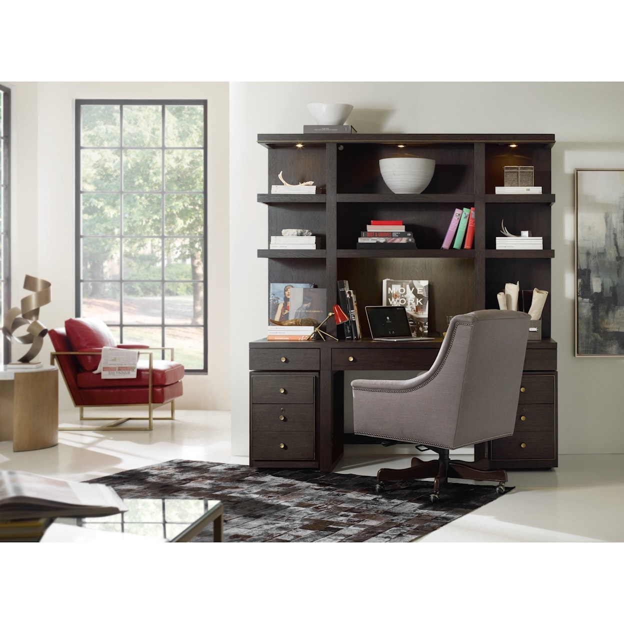Hooker Furniture Curata Modern Wooden Lateral File