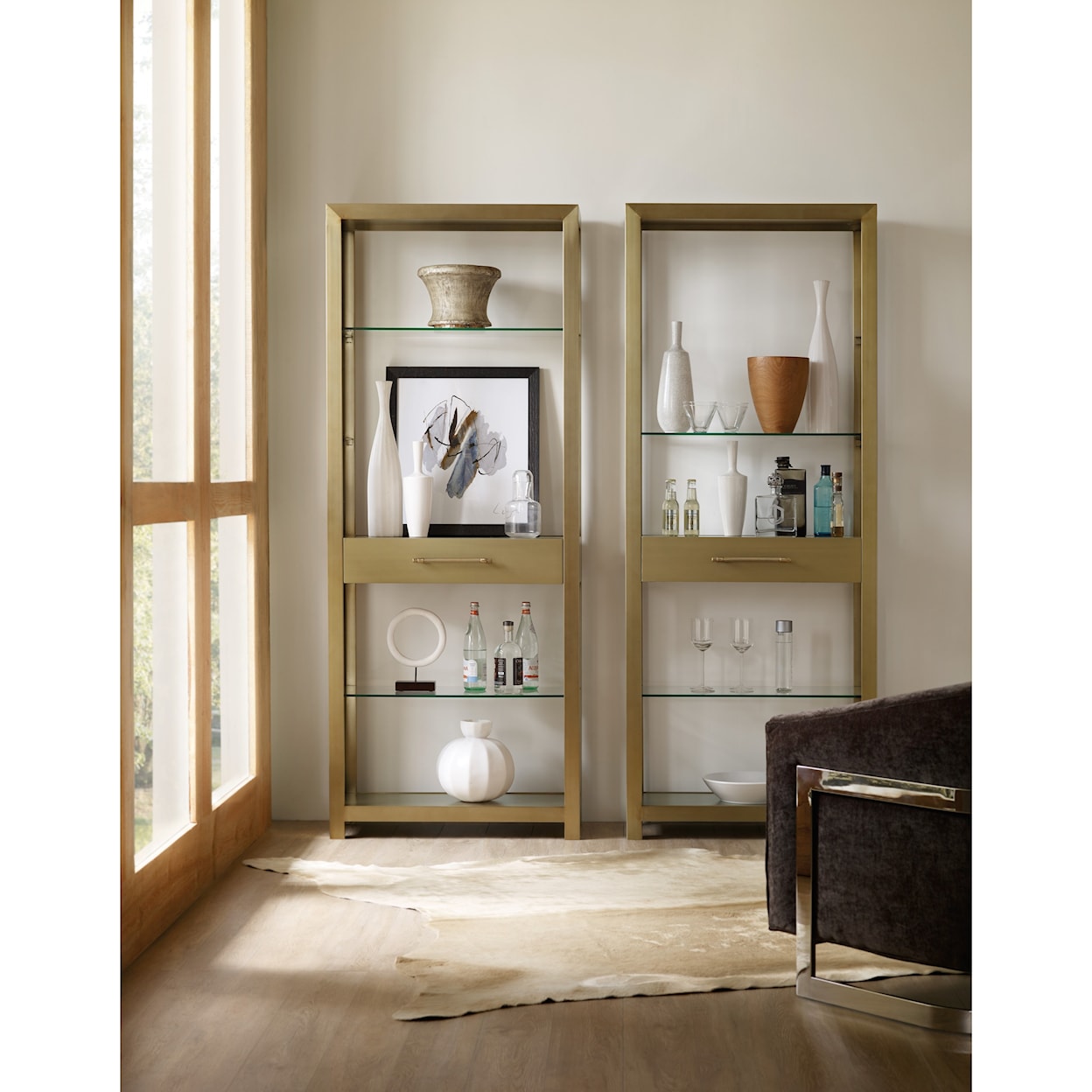 Hooker Furniture Curata Modern Open Bookcase