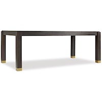 Modern Rectangle Dining Table with Leaves