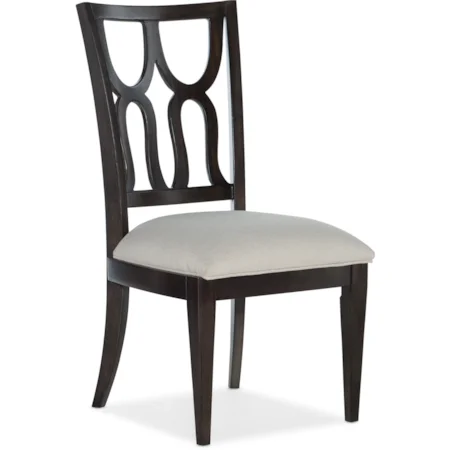 Glam Upholstered Side Chair