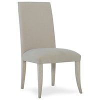 Transitional Upholstered Side Chair with Splayed Legs