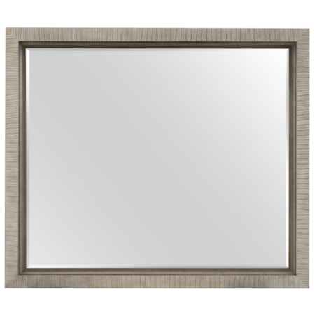 Rectangular Mirror with Carved Frame