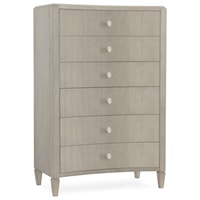 Contemporary 6-Drawer Bedroom Chest