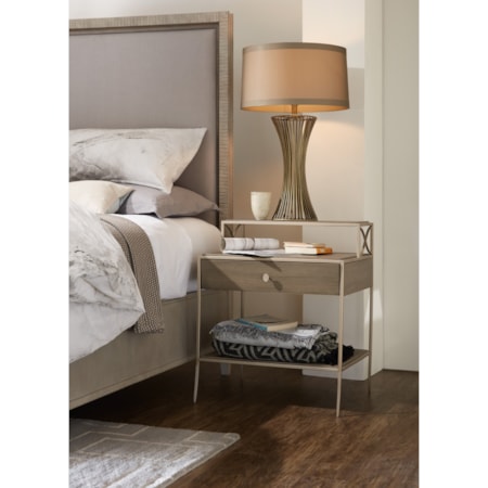 1-Drawer Leg Nightstand