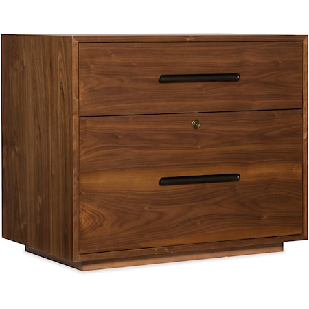Transitional 2-Drawer Lateral File with Filing System