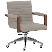 Transitional Swivel Desk Chair
