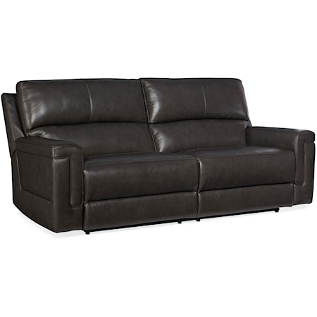 Power Reclining Leather Sofa