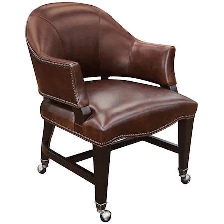 Traditional Game Chair with Swivel Casters