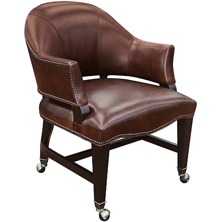 Traditional Game Chair with Swivel Casters