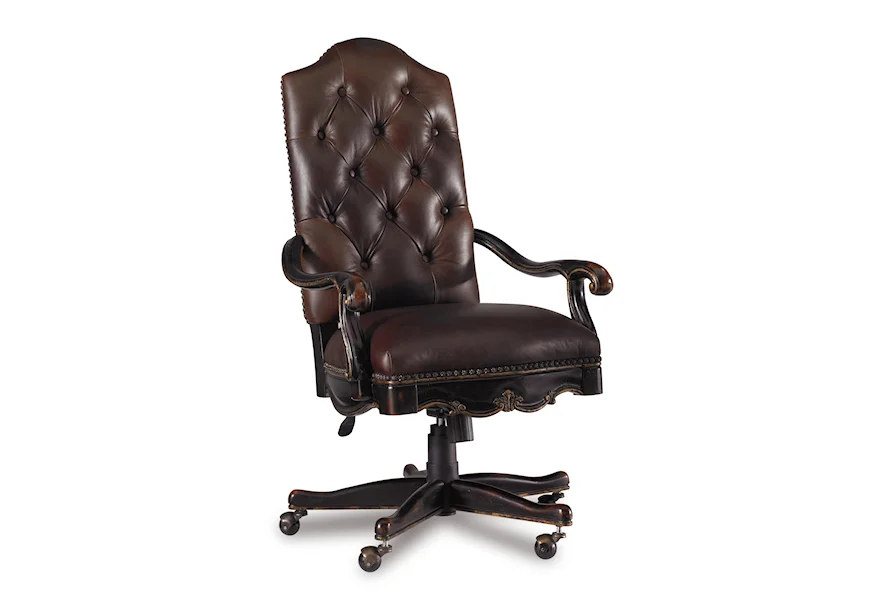 Grandover Tilt Swivel Chair by Hooker Furniture at Zak's Home