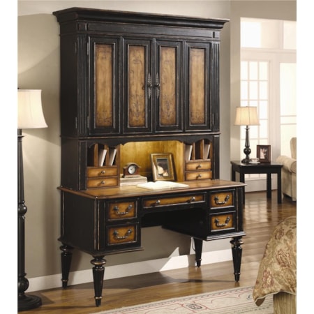 Desk and Storage/TV Mounting Hutch