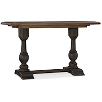 Rustic Farmhouse 60" Friendship Table with Leaves