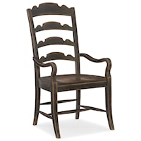 Traditional Ladderback Arm Chair