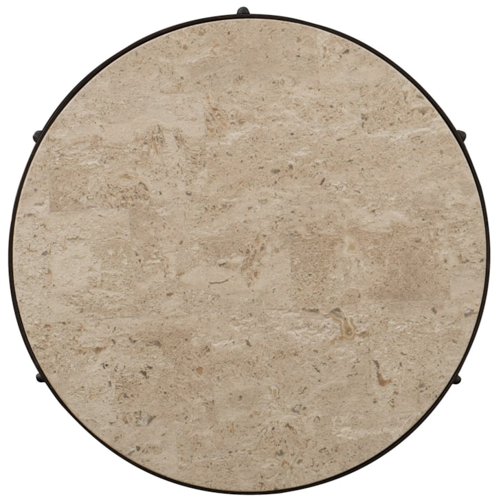 Hooker Furniture Hill Country Metal and Stone End Table