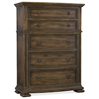 Traditional Five-Drawer Chest