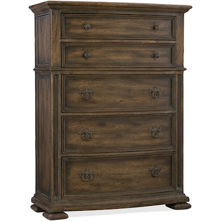 Traditional Five-Drawer Chest