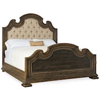 Rustic Farmhouse Cal King Uph Sloped Bed