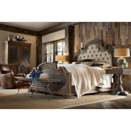 Fair Oaks King Upholstered Bed