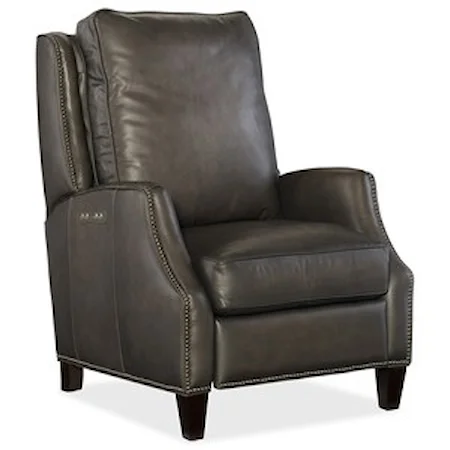 Leather Power Recliner w/ Power Headrest