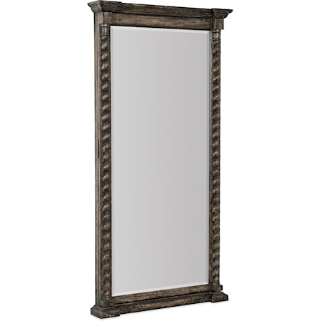 Floor Mirror w/ Jewelry Storage