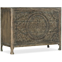 Relaxed Vintage Three-Drawer Accent Chest