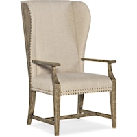 Traditional Host Chair with Nailhead Trim