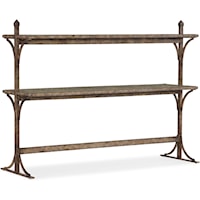Transitional South 77 Metal and Wood Console