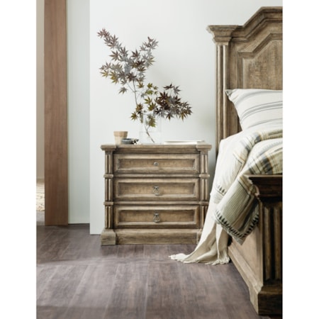 Three-Drawer Nightstand