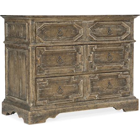 Relaxed Vintage Bachelors Chest with Built-in Outlet