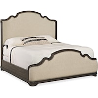 Traditional King Upholstered Bed