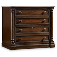 Traditional 4-Drawer Lateral File with 2 Locking File Drawers
