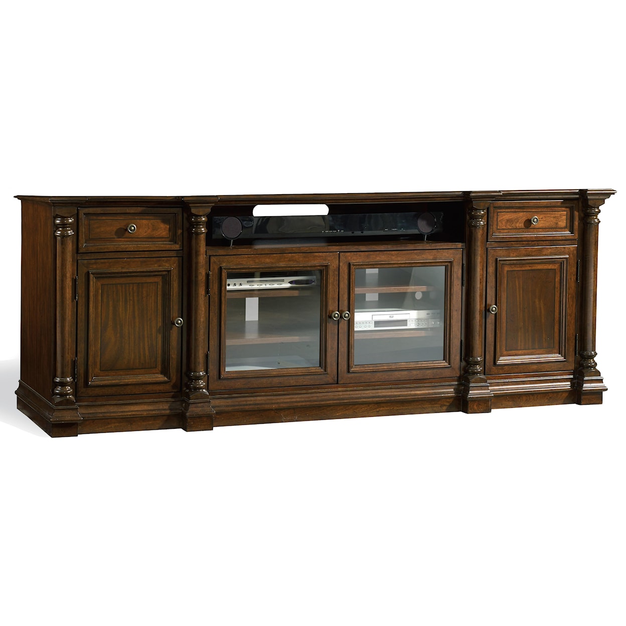 Hooker Furniture Leesburg 4-Door Entertainment Console