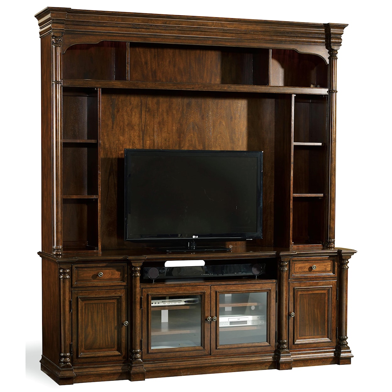 Hooker Furniture Leesburg 4-Door Entertainment Console