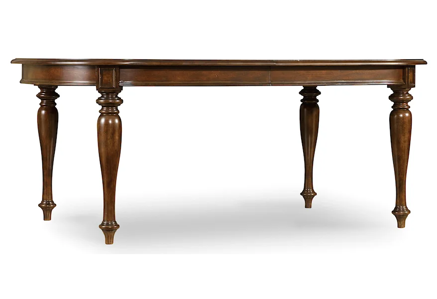 Leesburg Leg Table with One 18'' Leaf by Hooker Furniture at Mueller Furniture