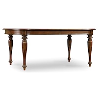 Traditional Oval Dining Table with Two 18" Extension Leaves