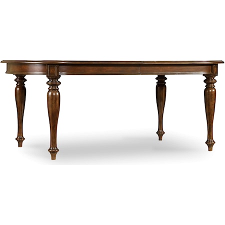 Traditional Oval Dining Table with Two 18" Extension Leaves